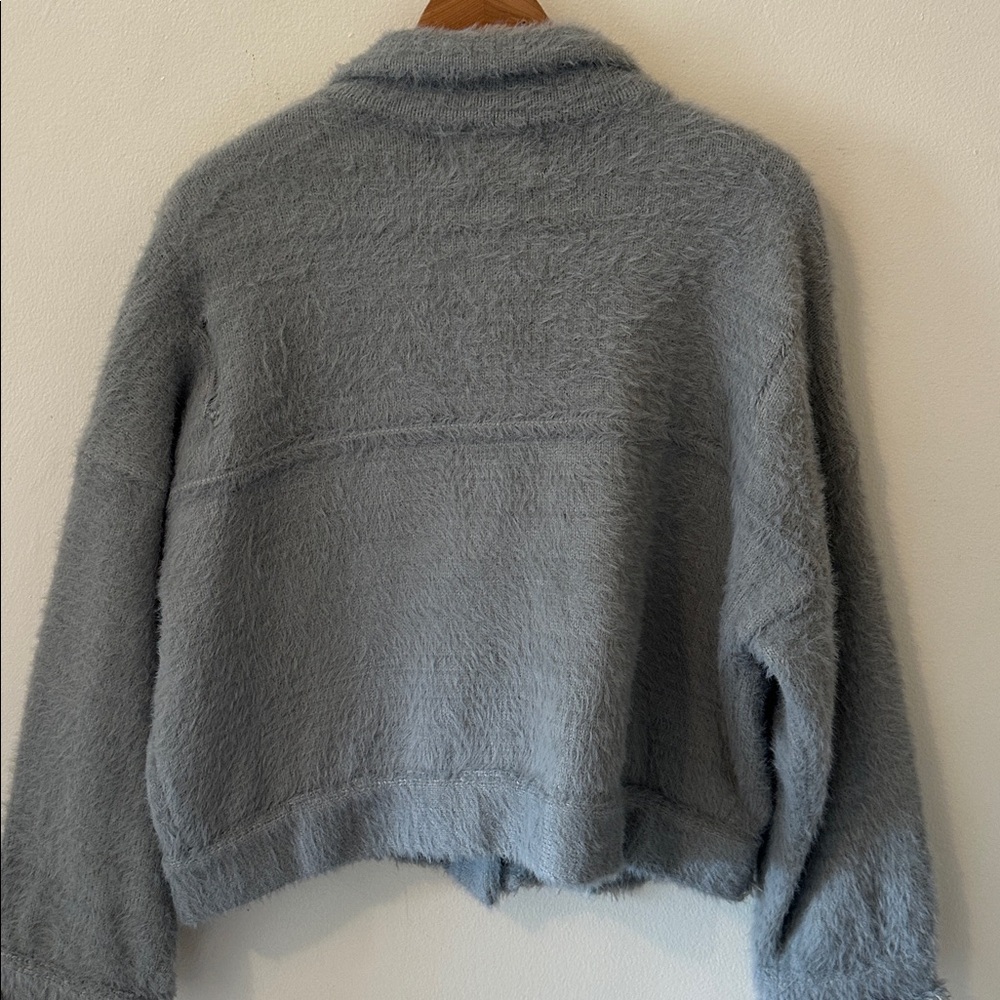 Shaci Cropped Collared Jacket - Size Small - Picture 9 of 10